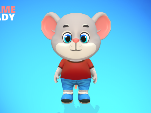 mouse rat rodent grey animated rigged 3D 模型