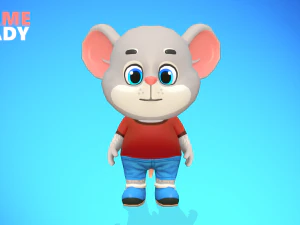 mouse rat rodent grey animated rigged 3D Model