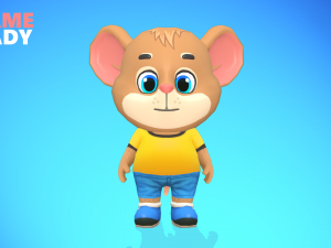mouse rat rodent brown animated rigged 3D 模型