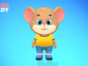 mouse rat rodent brown animated rigged 3D Model