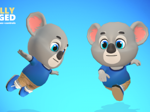 koala bear animated rigged Modèle 3D