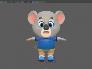 koala bear animated rigged Modèle 3D