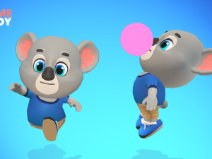 koala bear animated rigged Modèle 3D
