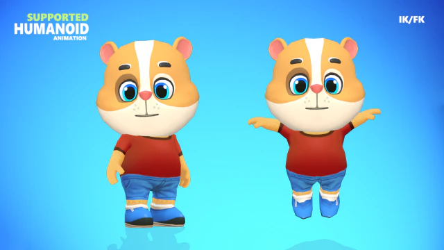 hamster guinea pig mouse animated rigged 3D Model .c4d .max .obj .3ds .fbx .stl .blend 