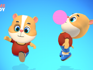 hamster guinea pig mouse animated rigged Modelo 3D