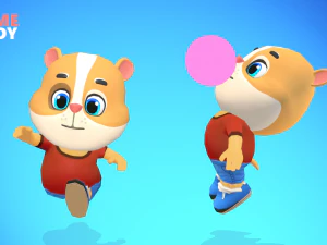 hamster guinea pig mouse animated rigged 3D Model