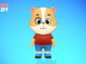hamster guinea pig mouse animated rigged Modelo 3D