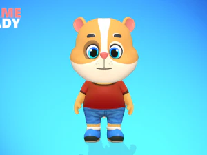 hamster guinea pig mouse animated rigged 3D Model