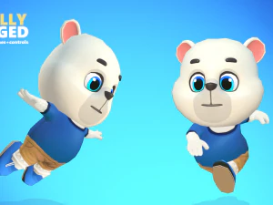 urso polar animado manipulado Modelo 3D