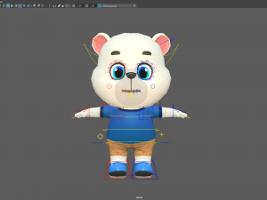 polar bear animated rigged 3D Model