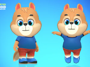 squirrel animated rigged 3D Model