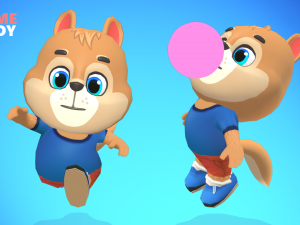 squirrel animated rigged Model 3D