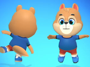 squirrel animated rigged 3D Model