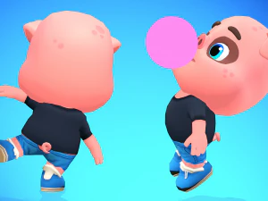 pig animated rigged 3D Model