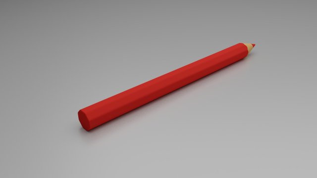 pancil 3D Модель .c4d .max .obj .3ds .fbx .stl .blend 
