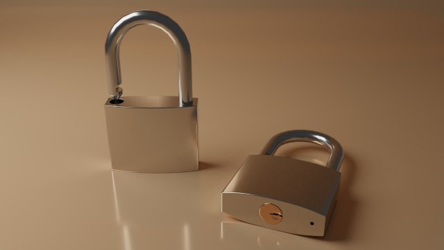 lock Model 3D .c4d .max .obj .3ds .fbx .stl .blend 