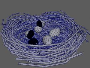 bird nest Modèle 3D