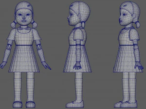 squid game netflix 3D Model