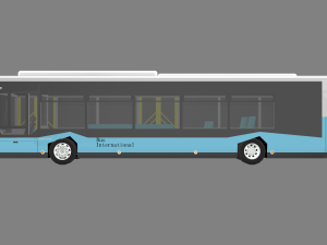 electric bus 3D 모델