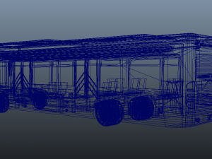 electric bus 3D 모델