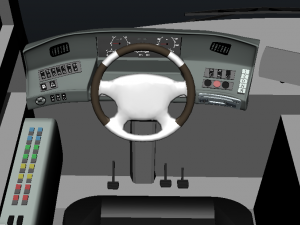 electric bus 3D 모델