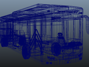 electric bus 3D 모델