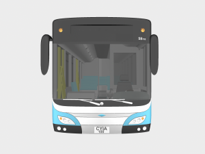 electric bus 3D 모델
