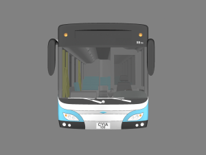 electric bus 3D 모델