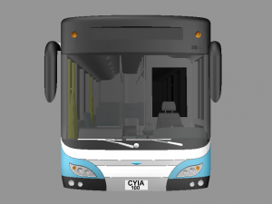 electric bus 3D 모델