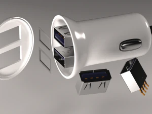 usb car 3D Model