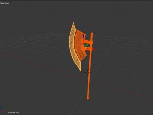 sci-fi laser axe Modèle 3D