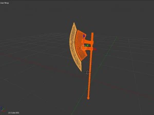 sci-fi laser axe 3D Model