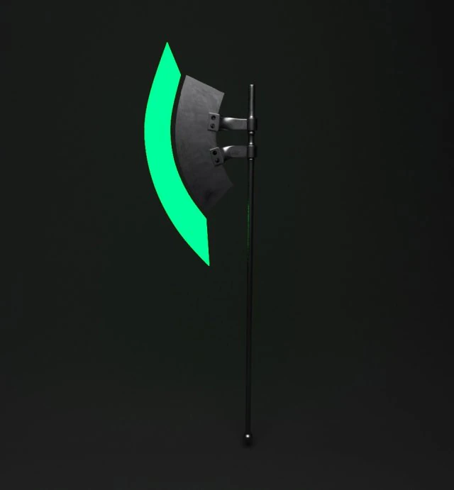 sci-fi laser axe 3D Model .c4d .max .obj .3ds .fbx .stl .blend 