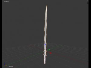 espada l&aacute;ser de ciencia ficci&oacute;n Modelo 3D