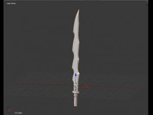 espada l&aacute;ser de ciencia ficci&oacute;n Modelo 3D