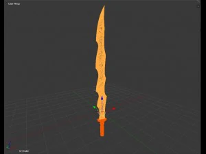 espada l&aacute;ser de ciencia ficci&oacute;n Modelo 3D