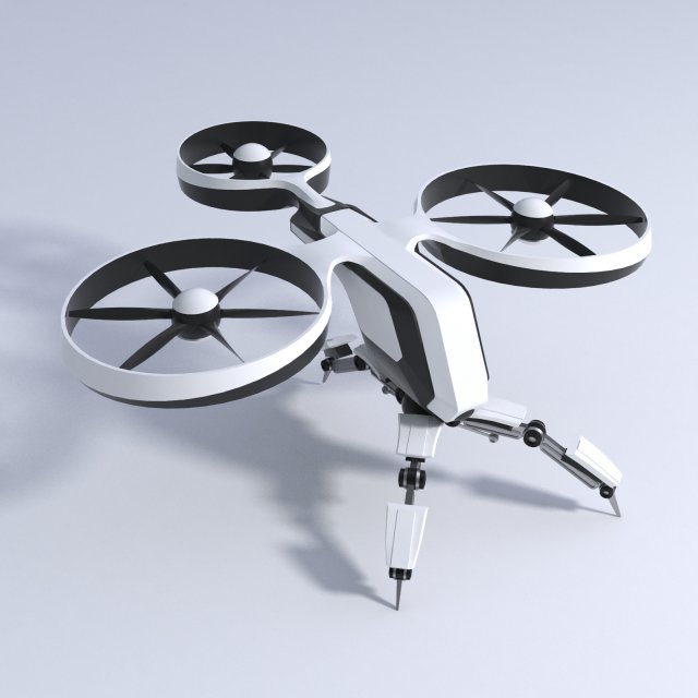 drone 3D 모델 .c4d .max .obj .3ds .fbx .stl .blend 
