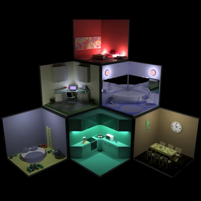 creatieve architectuur 3D Model .c4d .max .obj .3ds .fbx .stl .blend 