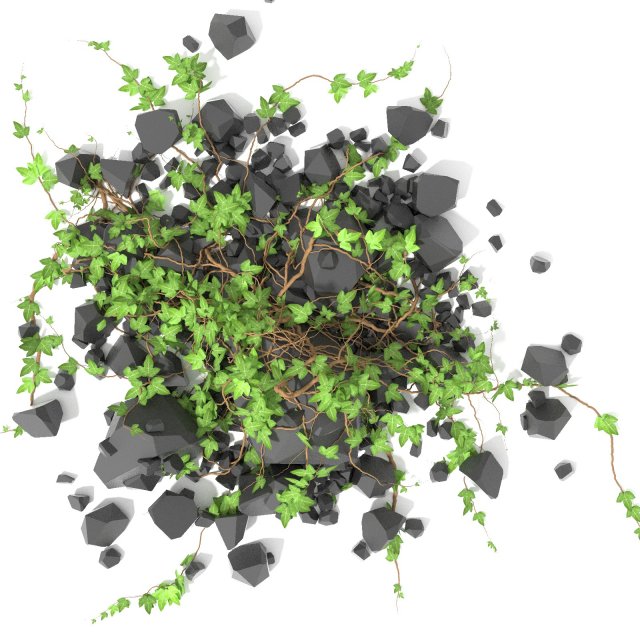 3d climbing plant 3Dモデル .c4d .max .obj .3ds .fbx .stl .blend 