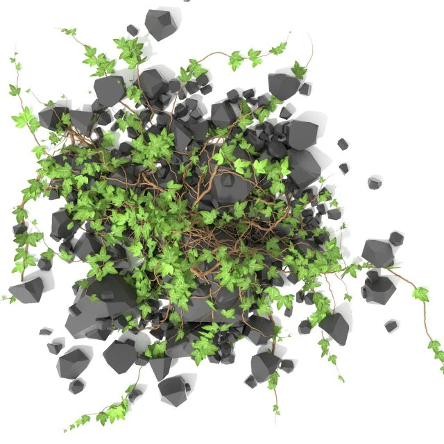 3d climbing plant 3D Model .c4d .max .obj .3ds .fbx .stl .blend 