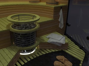 sauna Modèle 3D