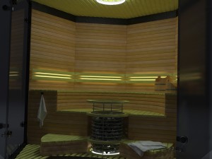 sauna Modèle 3D