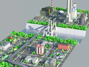 ville Modèle 3D