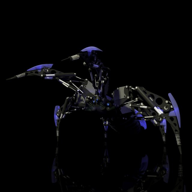 spider 3D Model .c4d .max .obj .3ds .fbx .stl .blend 