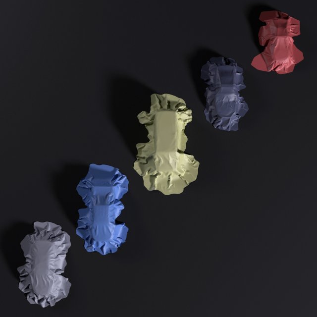 fabric on the car 3D Model .c4d .max .obj .3ds .fbx .stl .blend 