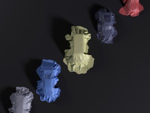 fabric on the car 3D Model
