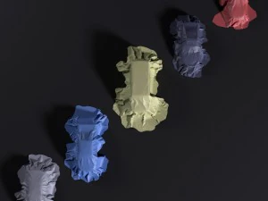 tissu sur la voiture Modèle 3D