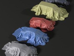 fabric on the car 3D Model