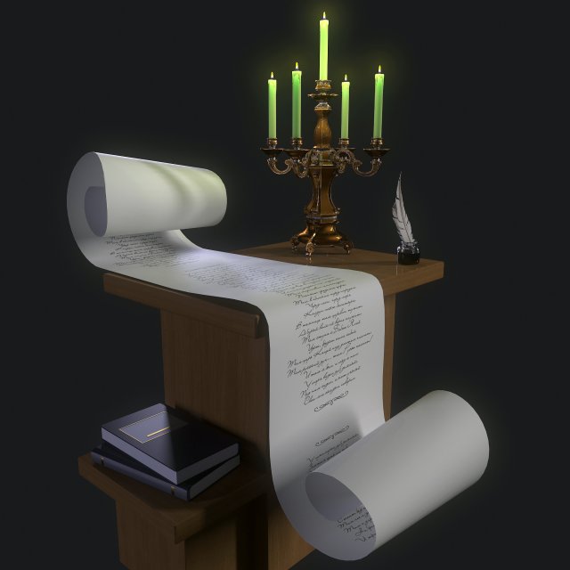 candlestick Model 3D .c4d .max .obj .3ds .fbx .stl .blend