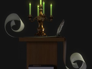 candlestick Model 3D